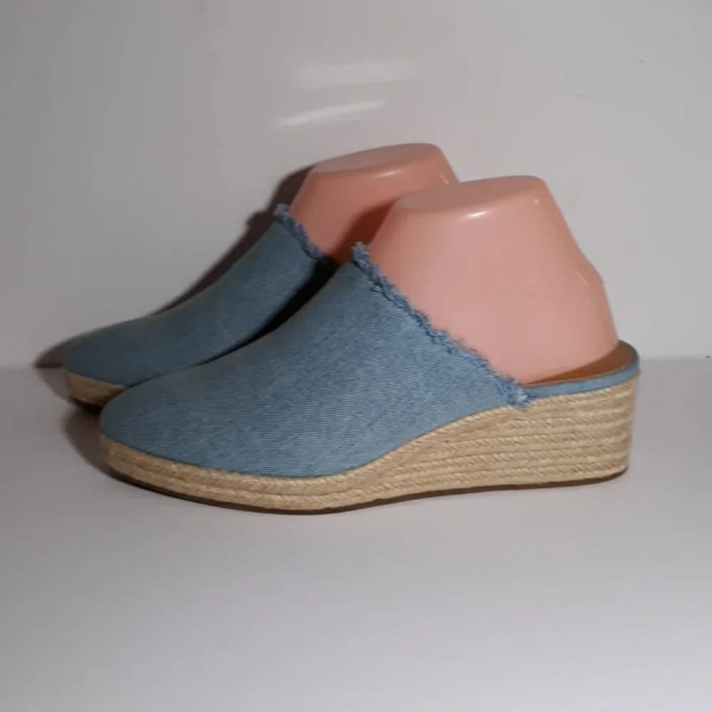 Lucky Brand denim wedges 7.5 dress business